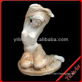 Squatting Marble Nude Woman Sculpture (YL-R139)